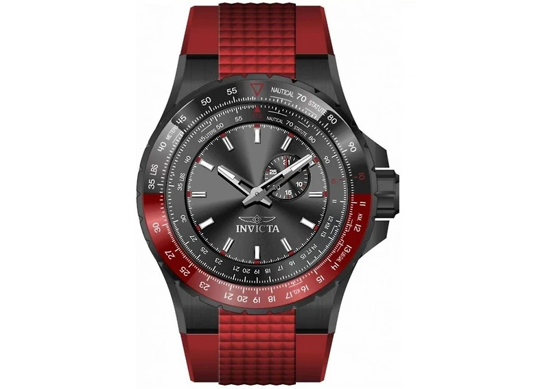 Invicta Men's 49724 Aviator Quartz VD72 Gunmetal Dial Watch