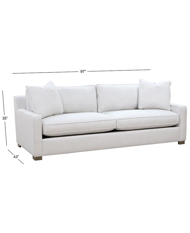 Stacia 97" Fabric Deep Seated Sofa