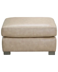 Stacia 33" Leather Fully Padded Bench Ottoman