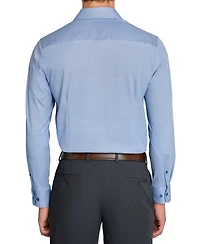 Michelsons Of London Men's Herringbone Slim Fit Long-Sleeve Dress Shirt