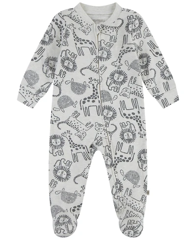 Huggies Baby Boys Printed Full-Zip Footed Long-Sleeve Coverall