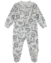 Huggies Baby Boys Printed Full-Zip Footed Long-Sleeve Coverall