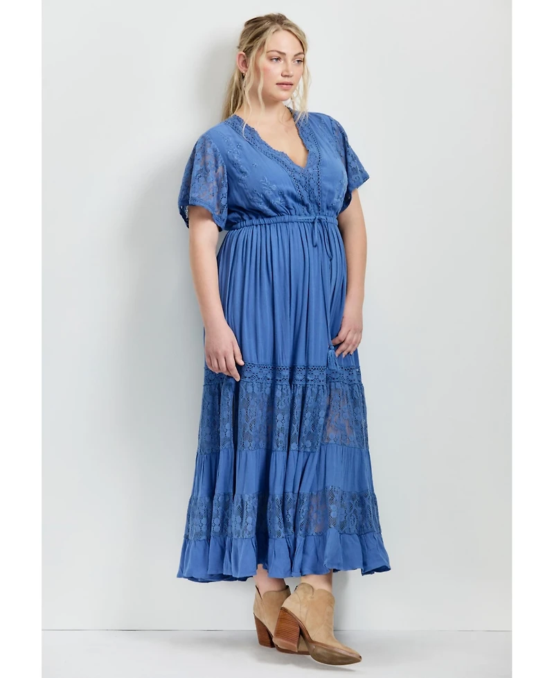 Avenue Women's Raven Lace Maxi Dress