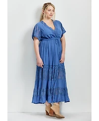 Avenue Women's Raven Lace Maxi Dress