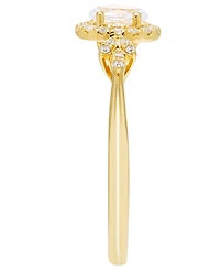 Macy's Diamond Halo Ring (1/2 ct. t.w.) in 14k Yellow Gold