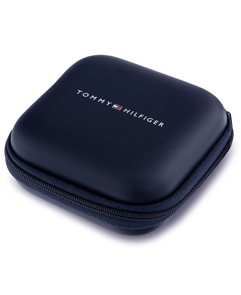 Tommy Hilfiger Men's Silver-Tone Stainless Steel Adjustable Bracelet