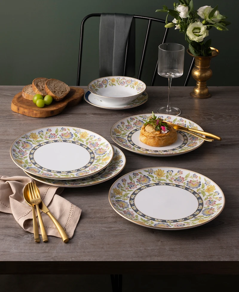 Noritake Tusker Garden Dinner Plates, Set of 4