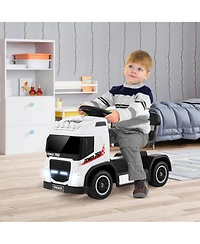 Sugift 6V Kids Electric Ride-on Truck with Height Adjustable Seat