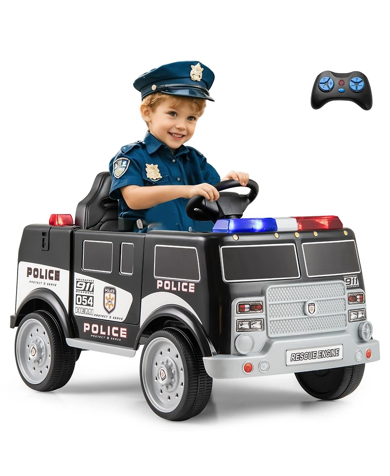 Sugift 12V Battery Powered Electric Vehicle with 3 Speeds and Megaphone