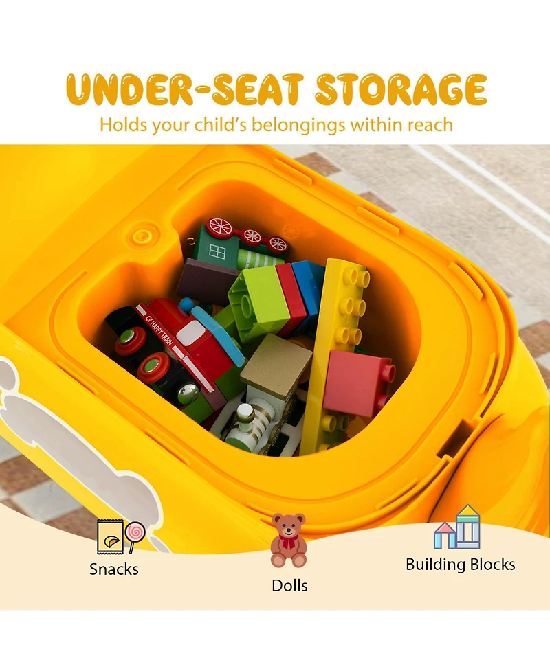 Sugift Toddler Ride on Toy Walking Sliding Car with Lights and Music