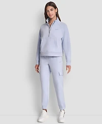 Dkny Sport Women's Studded-Logo Cargo Joggers