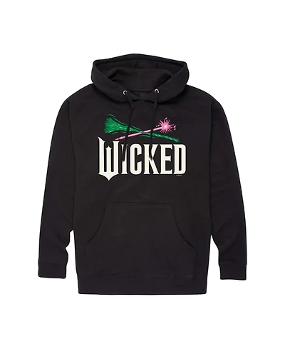 Airwaves Men's Wicked Part 2 Broom and Wand Logo Long-Sleeve Pull-On Hoodie