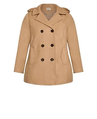 Avenue Women's Faux Wool Peacoat