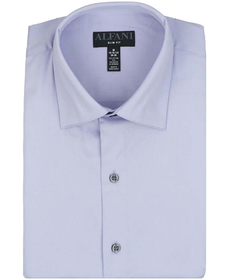 Alfani Men's Solid Slim-Fit Dress Shirt, Macy's Exclusive