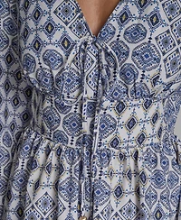 Bcbg Women's Crepe Tie-Front Shift Dress