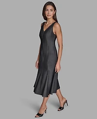 Bcbg Women's Denim Midi Shift Dress
