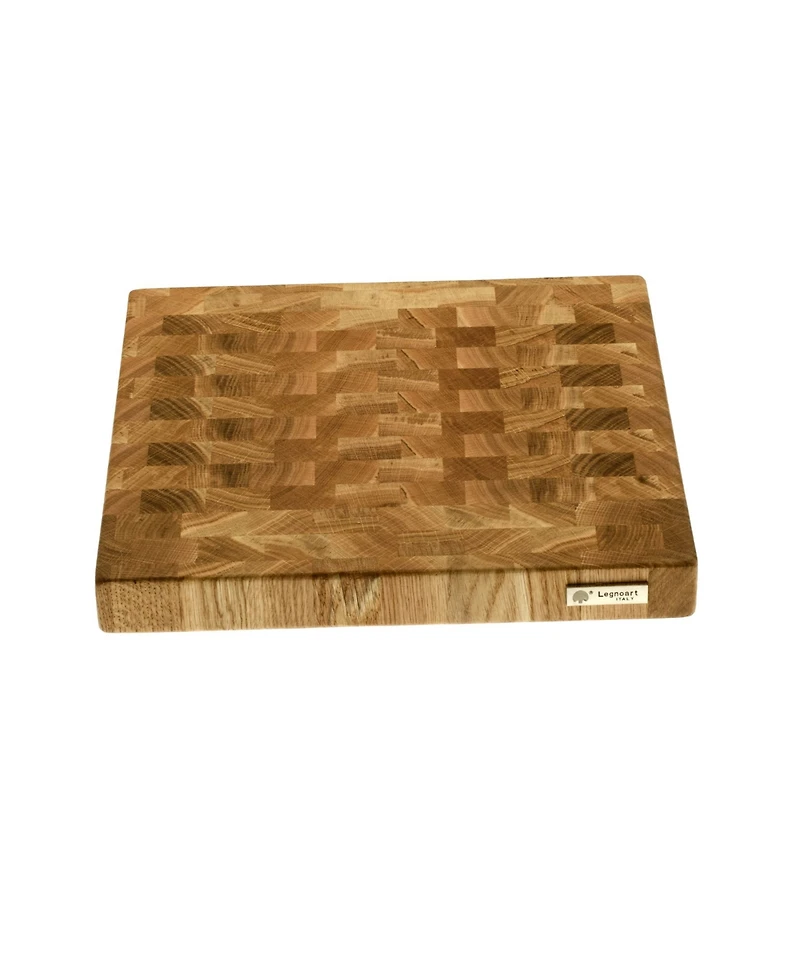 Legnoart Butcher Block Chopping Oak End Grain Board, 13.75" x 1.5"