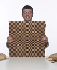 Legnoart Chopping Oak and Thermo Wood Board, 20" x 1.25"