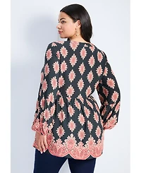 Avenue Women's Mara Blouson Sleeve Tunic