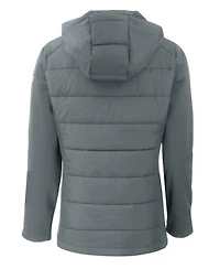 Cutter & Buck Women's Evoke Hybrid Softshell Recycled Full Zip Hooded Jacket