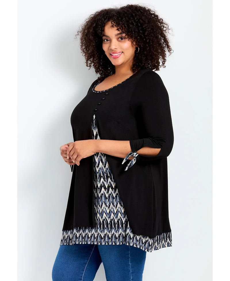 Avenue Women's Alena Print Tunic top