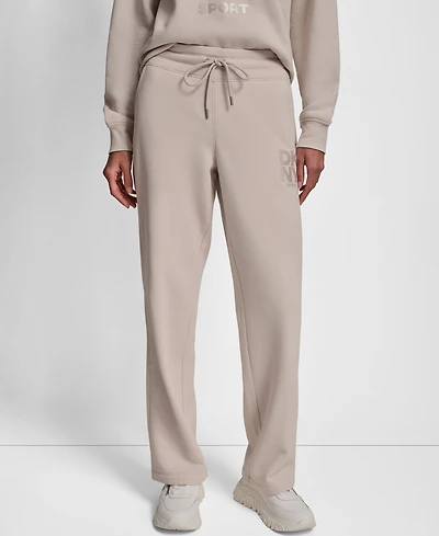 Dkny Women's Sport Stacked Transfer Logo Track Pants