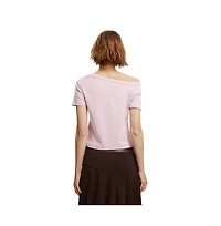 Cotton On Women's Arlie Asymmetric Short Sleeve