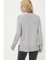 Olsen Women's Melange Knit Mock Neck