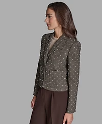 Bcbg Women's Novelty Two-Button Long-Sleeve Jacket