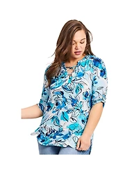 Avenue Women's Lace Up Tee