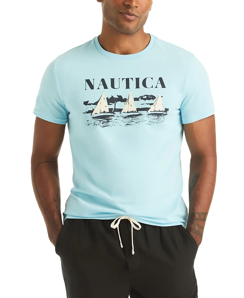 Nautica Men's Printed Short-Sleeve T-Shirt