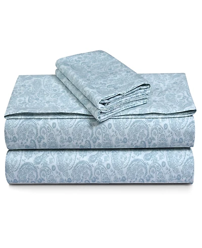 Tribeca Living 300-Thread Count Cotton -Pc. Extra Deep Pocket Sheet Set