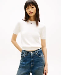 Tommy Jeans Women's Essential Striped Short-Sleeve Sweater