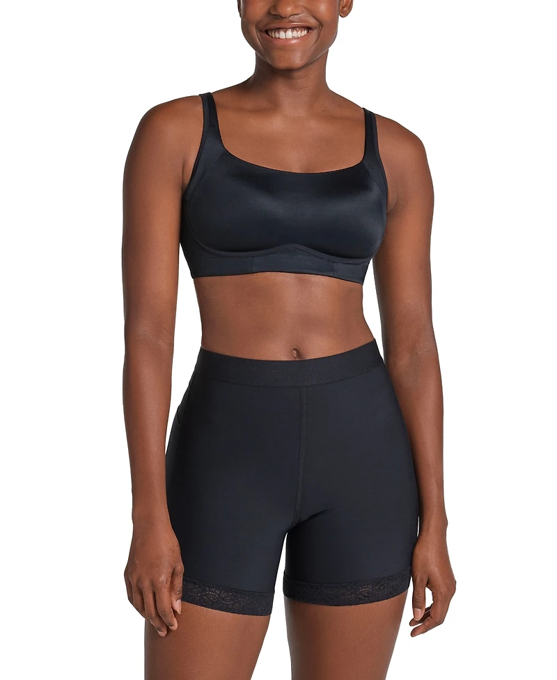 Leonisa Women's Mid-Rise Sculpting Butt Lifter Shaper Shorts 012983