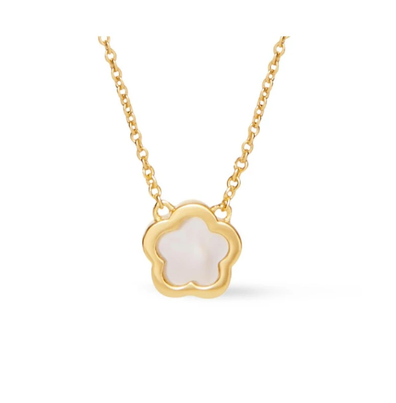 Ana Luisa Mother of Pearl Inlay Flower Pendant - Saya