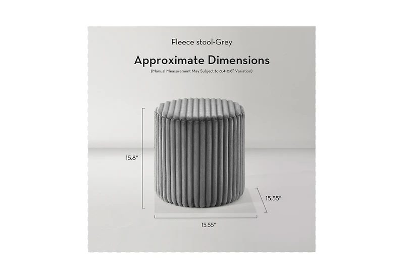 Fleece Stool - Grey