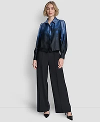 Dkny Women's Balloon-Sleeve Blouse