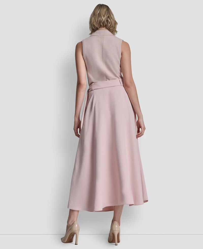 Dkny Women's Maxi Skirt with Bow Tie