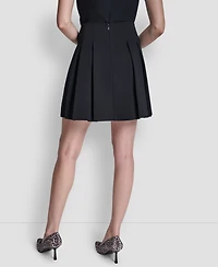 Dkny Women's Pleated Mini Skirt