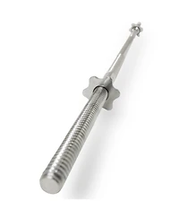 Sunny Health & Fitness 60" Standard Barbell with Star-lock collars, 300 lbs weight capacity