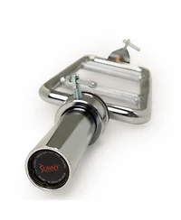 Sunny Health & Fitness Olympic Tricep Bar with Spin-Lock Ring Collars