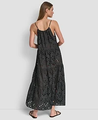 Dkny Women's Tiered Maxi Dress Swim Cover-Up