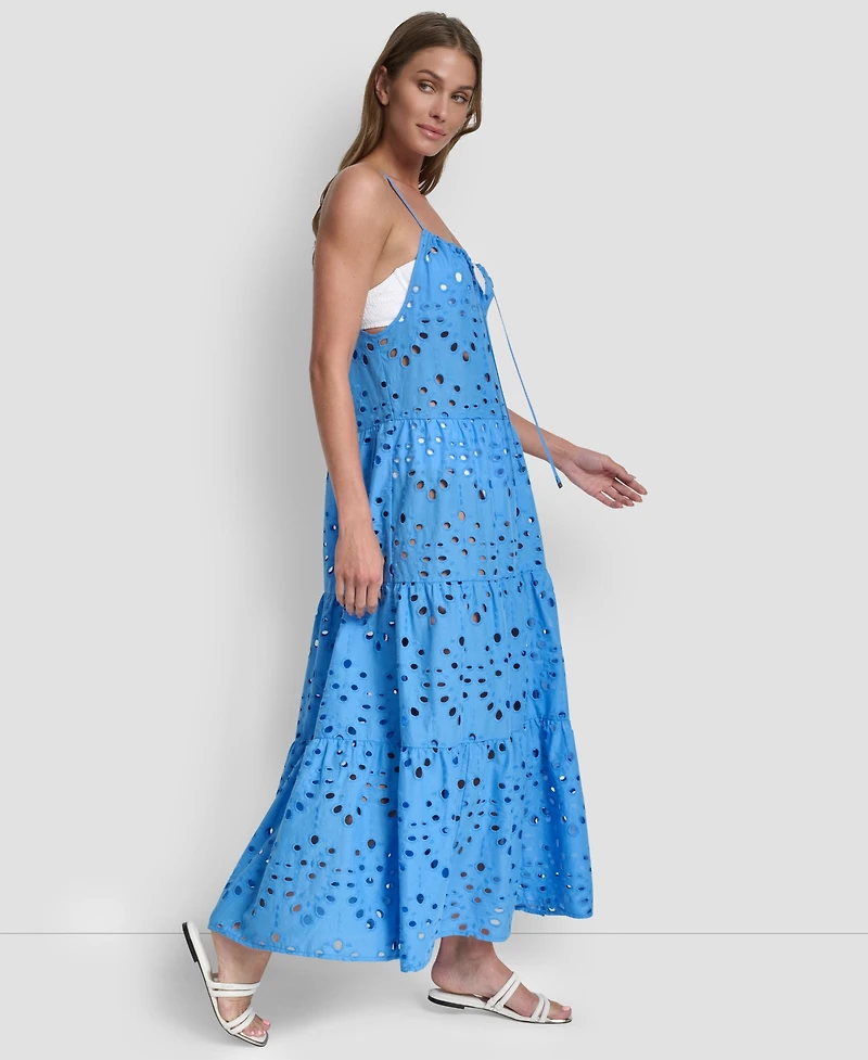 Dkny Women's Tiered Maxi Dress Swim Cover-Up