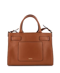 Pre-Owned Versace Large Palazzo Medusa Belted Convertible Tote Leather