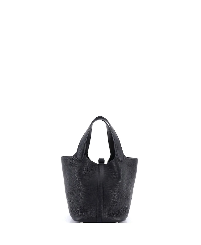 Pre-Owned Hermes Pm Picotin Lock Bag Clemence