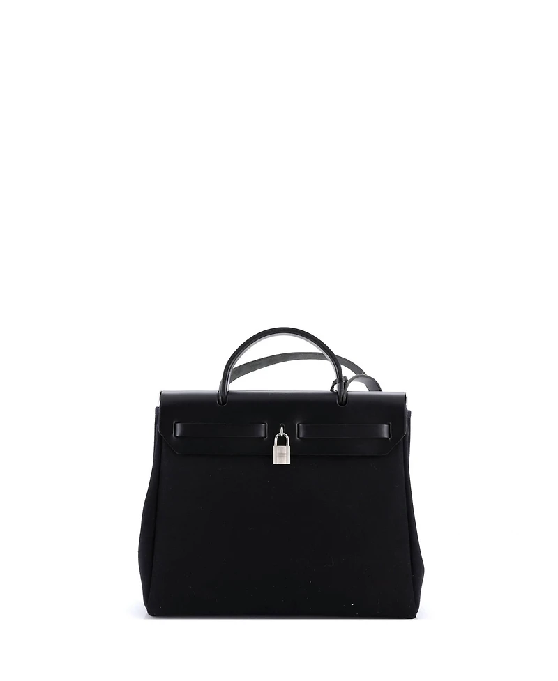 Pre-Owned Hermes Pm Herbag Toile and Leather