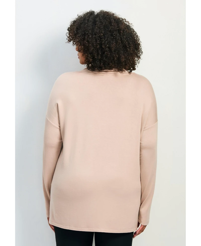 Avenue Women's Addison Cowl Neck Tunic Top