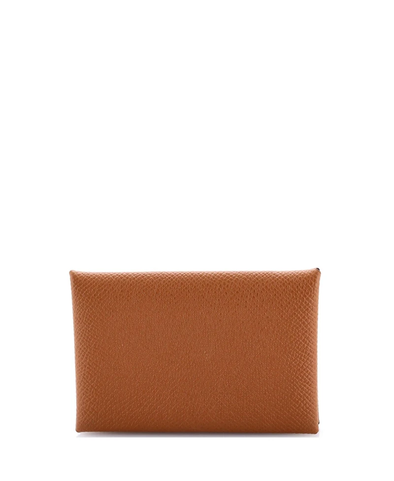 Pre-Owned Hermes Calvi Duo Card Holder Epsom