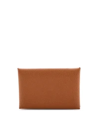 Pre-Owned Hermes Calvi Duo Card Holder Epsom