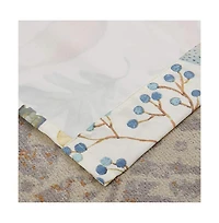 Barefoot Bungalow Willow 2 Panel And 2 Tie Back with 3" Rod Pocket Window Curtain - 42x84"